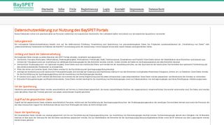 
                            3. Datenschutz - BaySPET - Sporteignungsprüfung der bayerischen ...