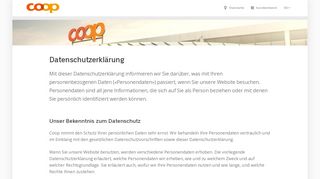 
                            7. Datenschutz - Coop