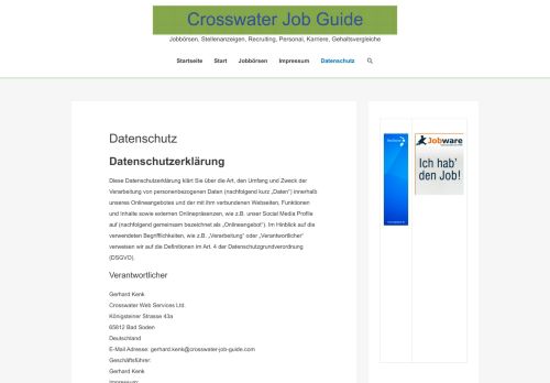
                            13. Datenschutz – Crosswater Job Guide