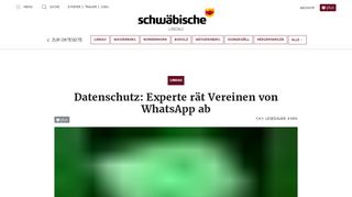 
                            6. Datenschutz: Experte rät Vereinen von Whatsapp ab