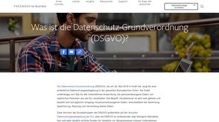
                            2. Datenschutz-Grundverordnung (DSGVO) | Facebook Business
