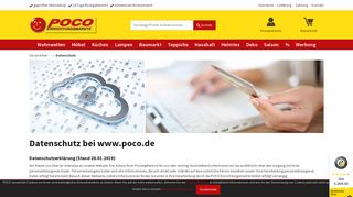 
                            6. Datenschutz in Ihrem POCO Onlineshop | Mit uns sicher durchs Netz