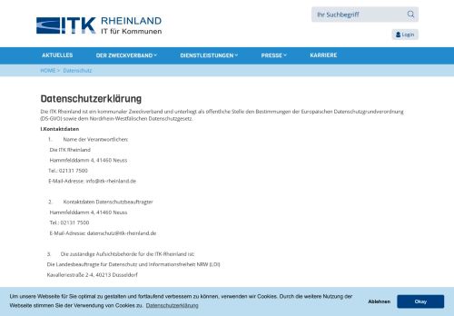 
                            9. Datenschutz: ITK Rheinland