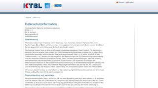 
                            12. Datenschutz | KTBL - BTU-Tagung