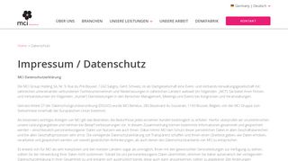 
                            3. Datenschutz - MCI