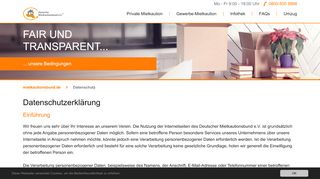 
                            2. Datenschutz | Mietkautionsbund - Deutscher Mietkautionsbund eV