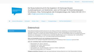 
                            7. Datenschutz - Museumsdienst Hamburg