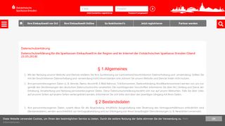 
                            6. Datenschutz - Ostsächsische Sparkasse Dresden