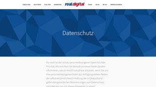 
                            7. Datenschutz - real.digital