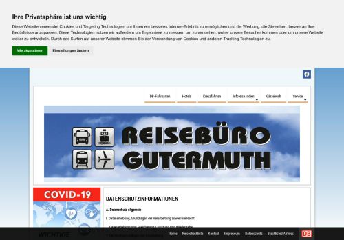 
                            6. Datenschutz - Reisebüro Gutermuth