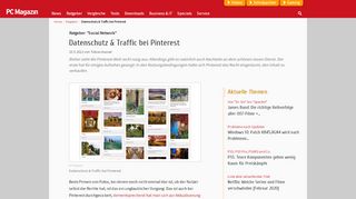 
                            11. Datenschutz & Traffic bei Pinterest - PC Magazin