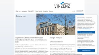
                            4. Datenschutz: Vinzenz Service GmbH, Sigmaringen