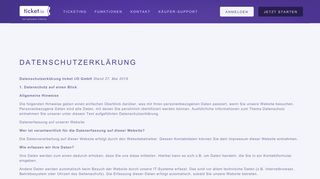 
                            6. Datenschutzbedingungen - ticket.io Ticketsystem | Next Generation ...