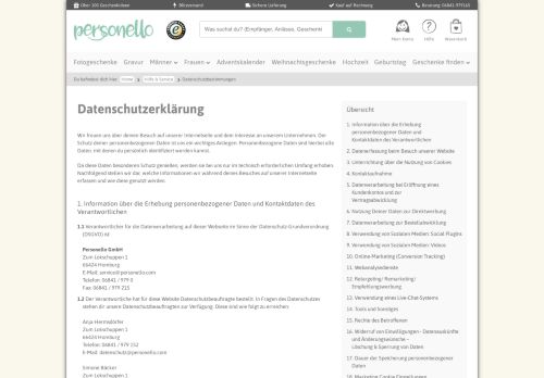 
                            4. Datenschutzbestimmungen Personello GmbH