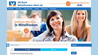 
                            13. Datenschutzerklärung - Datenschutz | VR-Bank Mittelfranken West eG ...