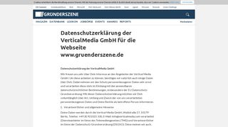 
                            4. Datenschutzerklärung der VerticalMedia GmbH für die Webseite www ...