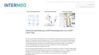 
                            4. Datenschutzerklärung LADR Resultatportal und LADR LabApp ...