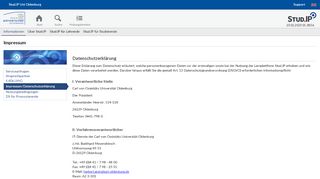 
                            6. Datenschutzerklärung - Stud.IP - Universität Oldenburg