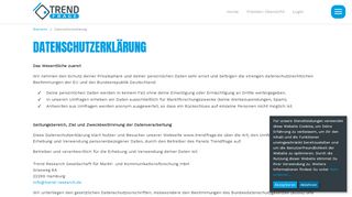 
                            10. Datenschutzerklärung - Trendfrage.de - Bezahlte Umfragen