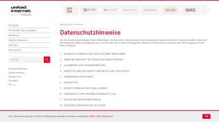 
                            6. Datenschutzhinweise der United Internet Media GmbH - UIM