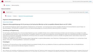 
                            10. Datenschutzinformation - Moodle Hochschule München