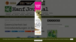 
                            8. Datensicherheit bei Onlinebestellungen in Seedshops – Hanfjournal