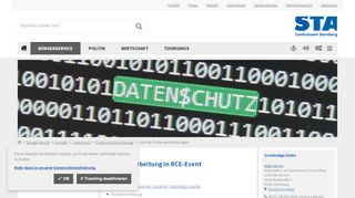 
                            8. Datenverarbeitung in RCE-Event - Landratsamt Starnberg
