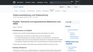 
                            7. Datenverarbeitung und Datenschutz · flypsite/general Wiki · GitHub