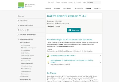 
                            3. DATEV-SmartIT Connect V. 3.0