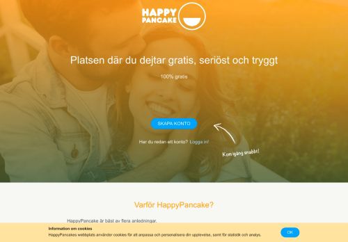 
                            2. Dating på Nätet - Gratis Dejting - Träffa Singlar | Login - Happy Pancake