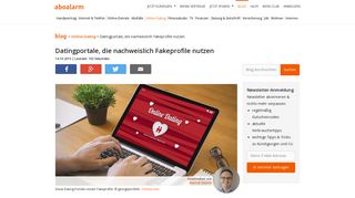 
                            6. Datingportale, die nachweislich Fakeprofile nutzen - Aboalarm