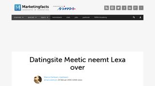 
                            6. Datingsite Meetic neemt Lexa over | Marketingfacts