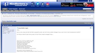 
                            9. dauerhafter Login...-Post 25766 - Mindfactory Forum