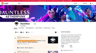 
                            5. dauntless - Reddit