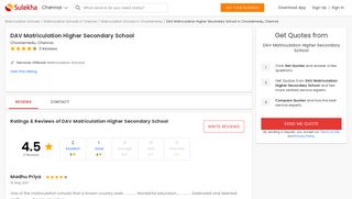 
                            12. DAV Matriculation Higher Secondary School in Choolaimedu ...