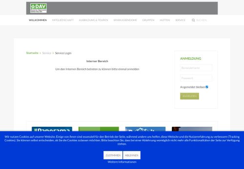 
                            13. DAV Sektion Neu-Ulm - Service Login