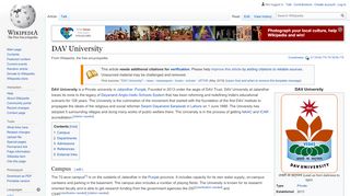 
                            5. DAV University - Wikipedia