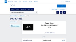 
                            11. David Jones - Membership Rewards® Shopping