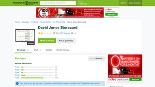 
                            7. David Jones Storecard Reviews - ProductReview.com.au