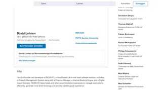 
                            9. David Lehnen – Entrepreneur / Software Engineer – RESAVIO | LinkedIn