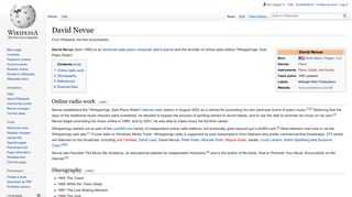 
                            11. David Nevue - Wikipedia