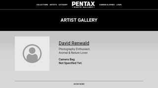 
                            7. David Renwald - PENTAX : PENTAX Photo Gallery artist page