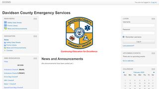 
                            8. Davidson County Emergency Services