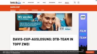 
                            9. Davis-Cup-Auslosung: DTB-Team in Topf zwei - Tennis.de