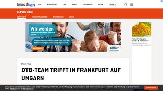 
                            6. Davis Cup: DTB-Team trifft in Frankfurt auf Ungarn - Tennis.de