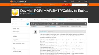 
                            4. DavMail POP/IMAP/SMTP/Caldav to Exchange / Discussion / Help ...