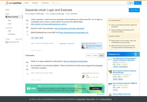 
                            12. Dawanda oAuth Login and Example - Stack Overflow