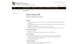 
                            12. Dawn Pavot, MD | Pathology | University of Colorado Denver