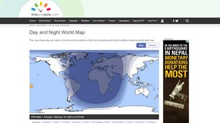 
                            12. Day and Night World Map - TimeAndDate.com