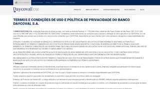 
                            9. Daycoval CGI – Política de Privacidade